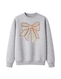 Baseball Bow Sweatshirt - PREORDER